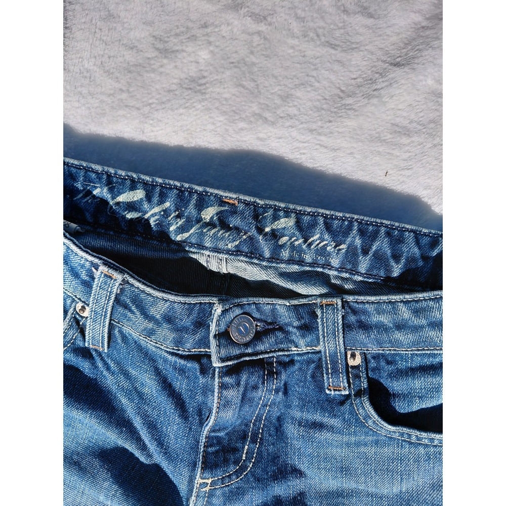 Juicy Couture Womens Bootcut Jeans Medium Wash Blue Denim Low Rise Size 30x32 - Picture 3 of 8